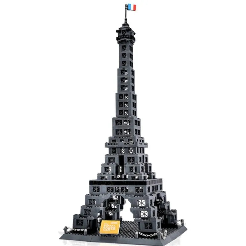 Building Blocks MOC Architecture Paris Eiffel Tower Bricks Toy Construction Set Toys - 5