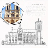 Thumbnail for Building Blocks MOC Architecture Paris Notre Dame Cathedral Bricks Toy - 5