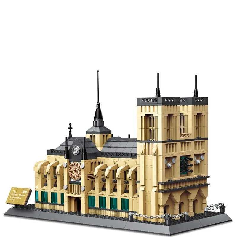 Building Blocks MOC Architecture Paris Notre Dame Cathedral Bricks Toy - 1