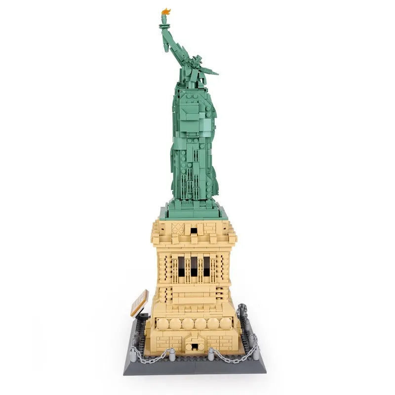 Building Blocks MOC Architecture Statue Of Liberty Bricks Toy 5227 - 4