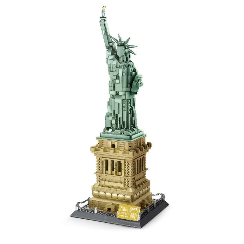 Building Blocks MOC Architecture Statue Of Liberty Bricks Toy 5227 - 1