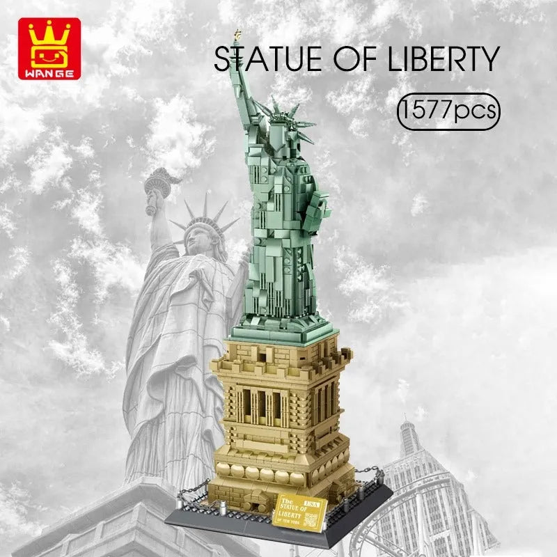 Building Blocks MOC Architecture Statue Of Liberty Bricks Toy 5227 - 2