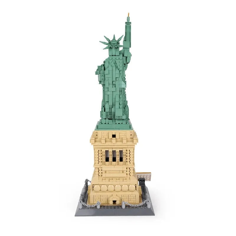 Building Blocks MOC Architecture Statue Of Liberty Bricks Toy 5227 - 6