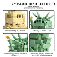 Thumbnail for Building Blocks MOC Architecture Statue Of Liberty Q Version Bricks Kids Toys Construction Set Toys - 4
