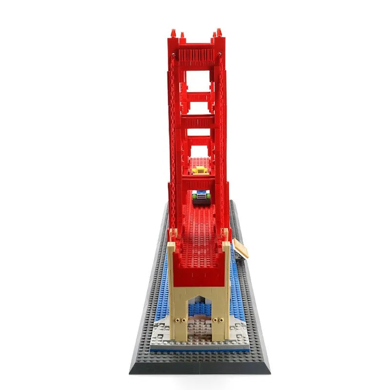 Usa Blocks MOC Architecture USA Golden Bridge Building Blocks Toy