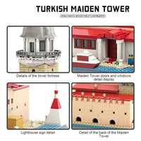 Thumbnail for Building Blocks MOC Architecture Turkish Maiden Tower Bricks Toy - 4