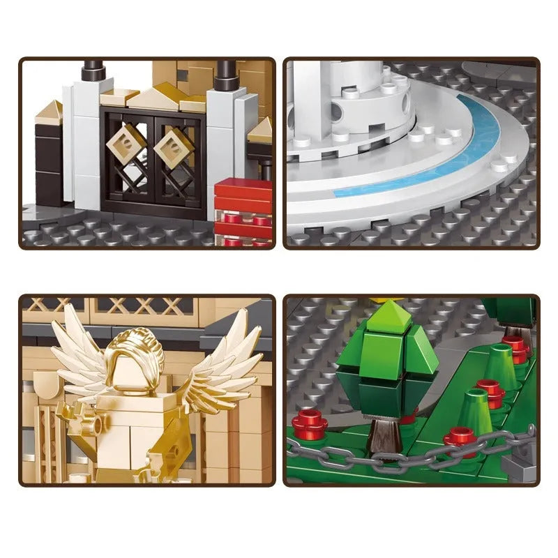 Building Blocks MOC Architecture UK Buckingham Palace Bricks Kids Toys Construction Set Toys - 4