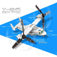 Thumbnail for Building Blocks MOC Creator Boeing V22 Bell Osprey Bricks Toys 5006 - 5