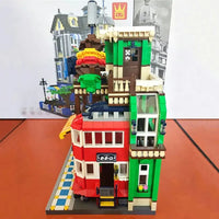 Thumbnail for Building Blocks MOC Creator Expert City BBQ Restaurant Bricks Toys - 6