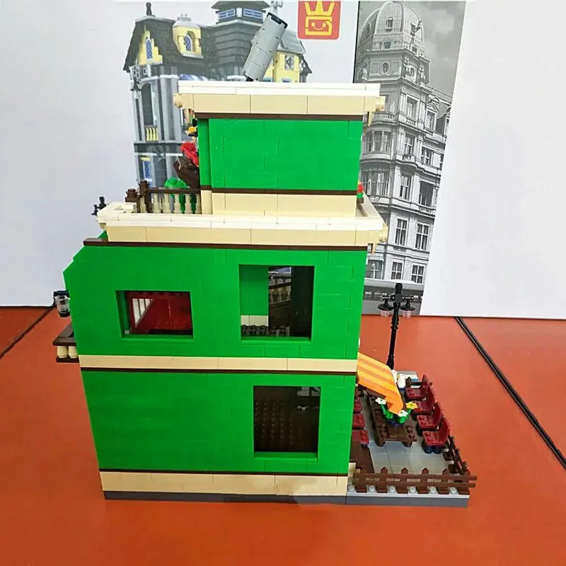 Building Blocks MOC Creator Expert City BBQ Restaurant Bricks Toys - 5