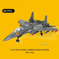 Thumbnail for Building Blocks MOC Military F - 15 Eagle Fighter Jet Bricks Kids Toys - 3