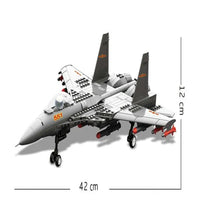 Thumbnail for Building Blocks MOC Military F - 15 Eagle Fighter Jet Bricks Kids Toys - 4