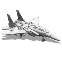 Thumbnail for Building Blocks MOC Military F - 15 Eagle Fighter Plane Bricks Kids Toys - 1