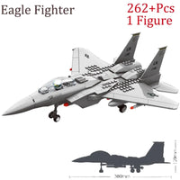 Thumbnail for Building Blocks MOC Military F-15 Eagle Fighter Plane Bricks Kids Toys - 5