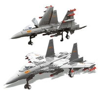 Thumbnail for Building Blocks MOC Military F - 15E Eagle Fighter Jet Plane Bricks Kids Toys - 4