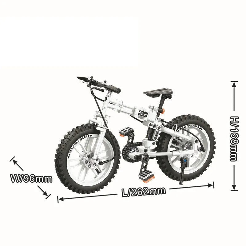 Building Blocks City Ideas Folding Mountain Bicycle Bike Bricks Toys - 6