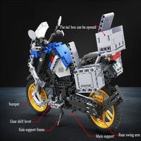 Thumbnail for Building Blocks MOC Classic BMW R1250 GS HP Motorcycle Bricks Toy - 2