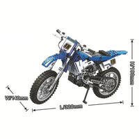 Thumbnail for Building Blocks MOC Creator City Moto Cross Motorcycle Bricks Toys - 5
