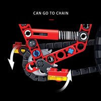 Thumbnail for Building Blocks MOC Ideas City Toddler Bicycle Bike Bricks Kids Toys Construction Set Toys - 8