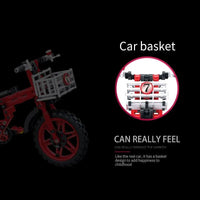 Thumbnail for Building Blocks MOC Ideas City Toddler Bicycle Bike Bricks Kids Toys Construction Set Toys - 6