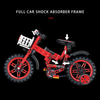 Thumbnail for Building Blocks MOC Ideas City Toddler Bicycle Bike Bricks Kids Toys Construction Set Toys - 2