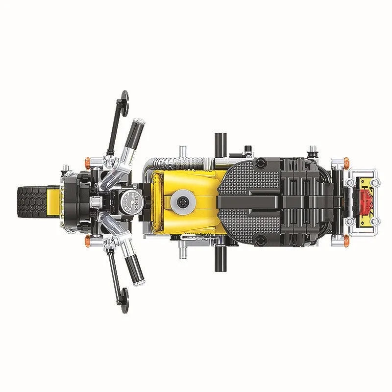 Building Blocks MOC Mini Motorbike Motorcycle Bricks Kids Toys 7071 Construction Set Toys - 4