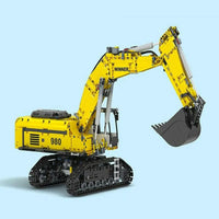 Thumbnail for Building Blocks MOC RC Crawler Excavator City Trucks Bricks Toys - 17