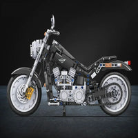 Thumbnail for Building Blocks MOC Tech American Harley Motorcycle Bricks Toy 7049 - 4
