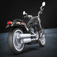 Thumbnail for Building Blocks MOC Tech American Harley Motorcycle Bricks Toy 7049 - 10