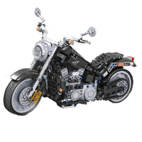 Thumbnail for Building Blocks MOC Tech American Harley Motorcycle Bricks Toy 7049 - 1