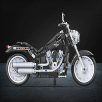 Thumbnail for Building Blocks MOC Tech American Harley Motorcycle Bricks Toy 7049 - 5