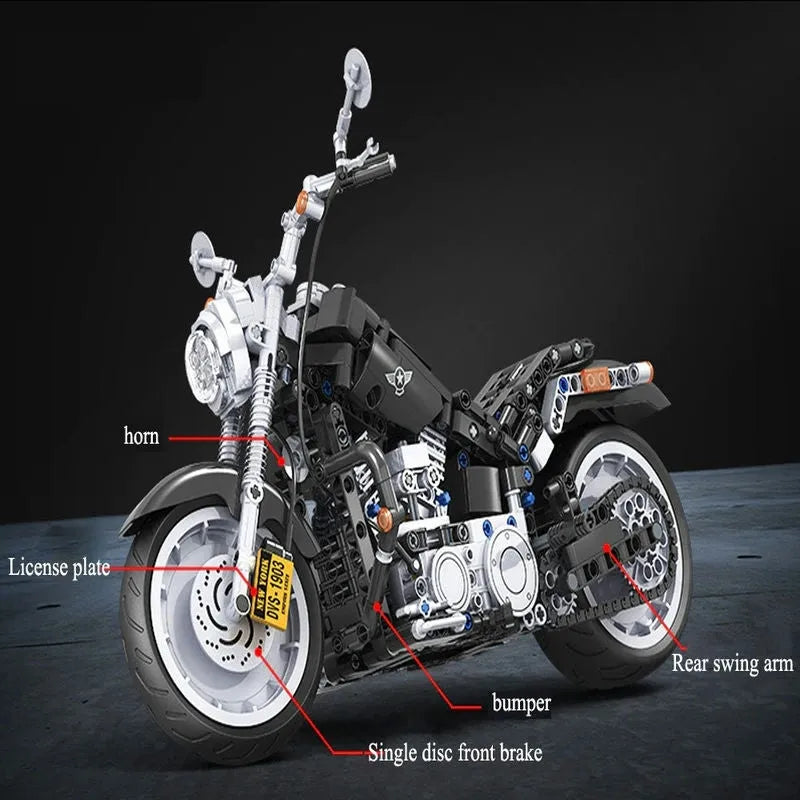 Harley Motorcycle Toy Building Blocks
