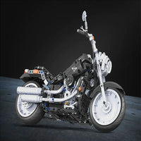 Thumbnail for Building Blocks MOC Tech American Harley Motorcycle Bricks Toy 7049 - 13