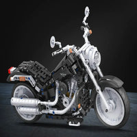 Thumbnail for Building Blocks MOC Tech American Harley Motorcycle Bricks Toy 7049 - 11