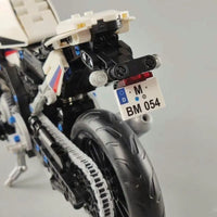 Thumbnail for Building Blocks MOC Tech Track Racing Motorcycle Bricks Toy 7054 - 9