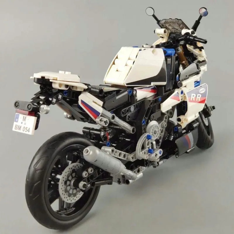 Tech Path Racing MOC Tech Track Racing Building Blocks Toy 7054