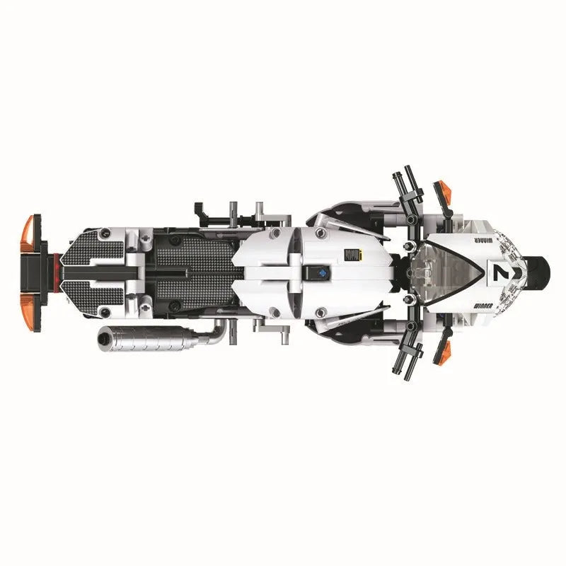 Building Blocks MOC Tech V4 Racing Motorcycle Bricks Toy 7047 Construction Set Toys - 5