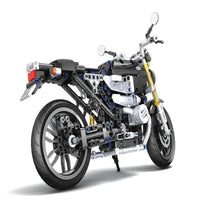 Thumbnail for Building Blocks Tech MOC Classic Heritage Motorcycle Bricks Toy 7052 Construction Set Toys - 10