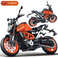 Thumbnail for Building Blocks Tech MOC Classic KTM 390 DUKE Motorcycle Bricks Toy - 1
