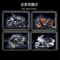Thumbnail for Building Blocks Tech MOC Classic KTM 390 DUKE Motorcycle Bricks Toy - 7
