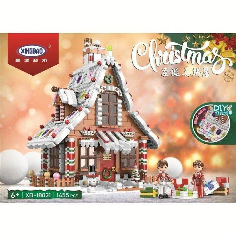 Building Blocks Christmas MOC Expert Gingerbread House Bricks Toys - 8
