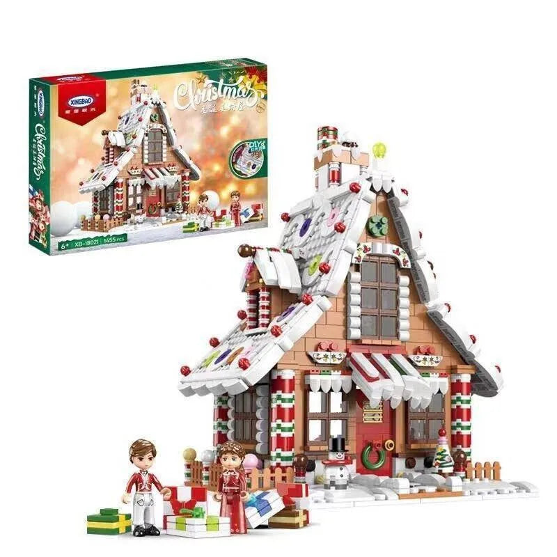 Building Blocks Christmas MOC Expert Gingerbread House Bricks Toys - 1