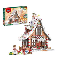 Thumbnail for Building Blocks Christmas MOC Expert Gingerbread House Bricks Toys - 1