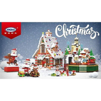 Thumbnail for Building Blocks Christmas MOC Expert Gingerbread House Bricks Toys - 6