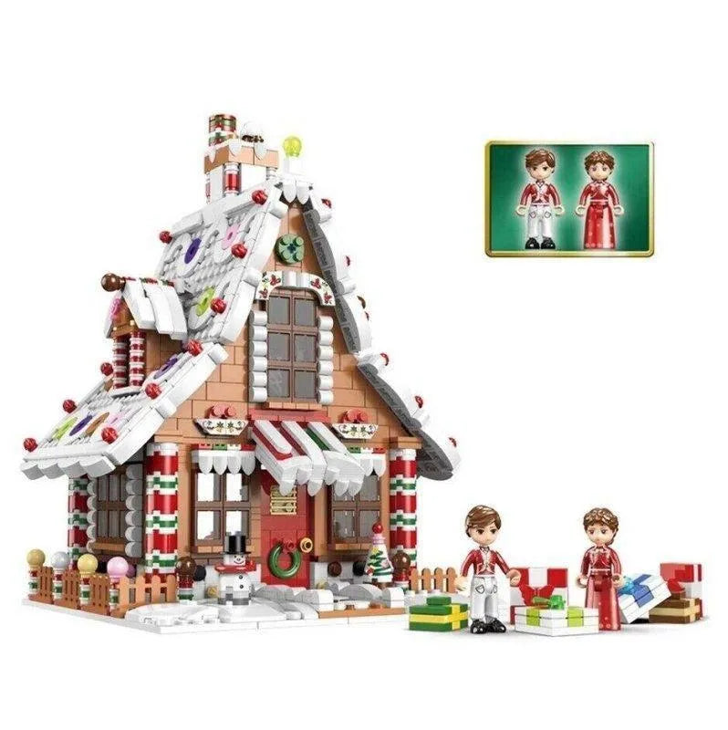 Building Blocks Christmas MOC Expert Gingerbread House Bricks Toys - 2