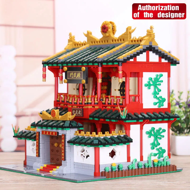 Building Blocks Creator Expert MOC Martial Art School Bricks Toy - 4