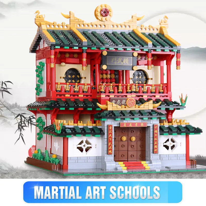 Building Blocks Creator Expert MOC Martial Art School Bricks Toy - 5