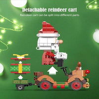 Thumbnail for Building Blocks Ideas Christmas Santa Claus Reindeer Cart Bricks Toy - 6