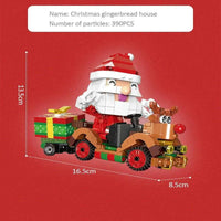 Thumbnail for Building Blocks Ideas Christmas Santa Claus Reindeer Cart Bricks Toy - 3