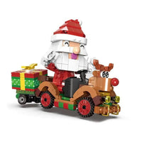 Thumbnail for Building Blocks Ideas Christmas Santa Claus Reindeer Cart Bricks Toy - 1